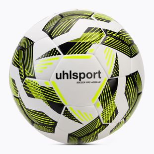 Futbolo kamuolys uhlsport Pro Addglue white/black/fluo yellow dydis 5