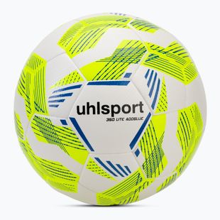Futbolo kamuolys uhlsport 350 Lite Addglue white/fluo yellow/dark blue dydis 4