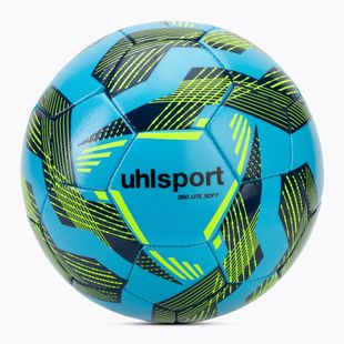 Futbolo kamuolys uhlsport Lite Soft 350 light blue/navy/fluo green dydis 4