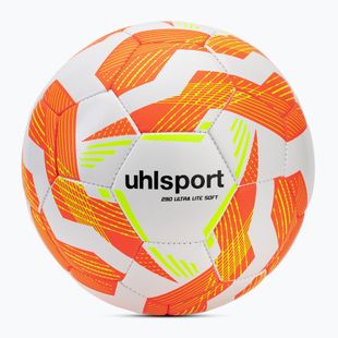 Futbolo kamuolys uhlsport Ultra Lite Soft 290 white/fluo orange/fluo yellow dydis 4