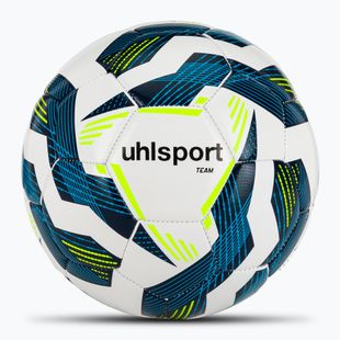 Futbolo kamuolys uhlsport Team white/navy/fluo yellow dydis 4