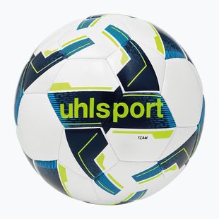 Futbolo kamuolys uhlsport Team white/navy/fluo yellow dydis 4