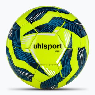 Futbolo kamuolys uhlsport Team fluo yellow/navy/white dydis 4