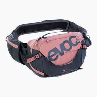 Dviračio rankinė ant juosmens EVOC Hip Pack Pro 3 l su buteliuku 1.5 l dusty pink/carbon grey