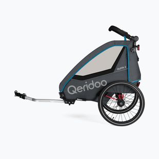 Qeridoo dviračių priekaba Qupa 2 mėlyna
