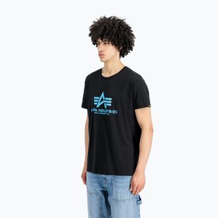 Vyriški polo marškinėliai Alpha Industries Basic black/blue
