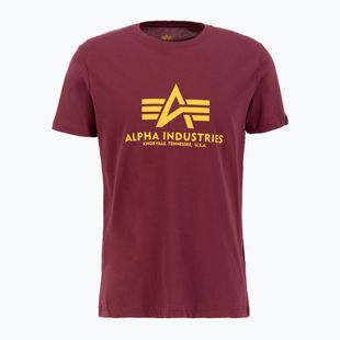 Vyriški marškinėliai Alpha Industries Basic burgundy