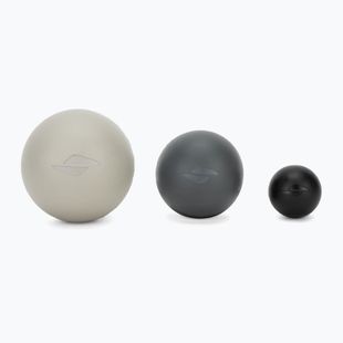 Masažo kamuoliai STRYVE Massage 3 pack black/grey/silver