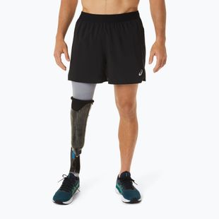 Vyriški bėgimo šortai ASICS Road 2-N-1 5IN performance black