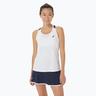 Moteriškas teniso tank topas ASICS Court Tank brilliant white/midnight