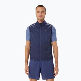 ASICS vyriška striukė be rankovių Metarun Packable Gilet thunder blue