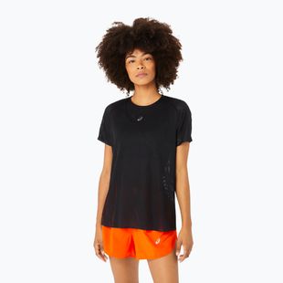 Moteriški bėgimo marškinėliai ASICS Metarun performance black