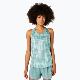 Moteriškas bėgimo tank topas ASICS Road All Over Print Tank light celadon