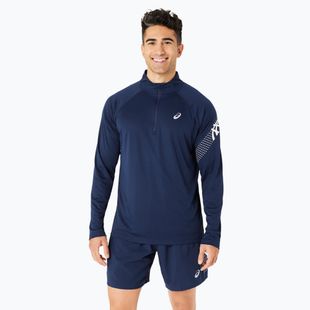 Vyriški bėgimo marškinėliai ilgomis rankovėmis ASICS Icon 1/2 Zip performance blue expanse