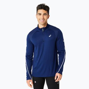 Vyriški bėgimo marškinėliai ilgomis rankovėmis ASICS Road Lite-Show 1/2 Zip blue expense