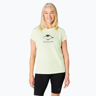 Moteriški bėgimo marškinėliai ASICS Fujitrail Logo cool matcha