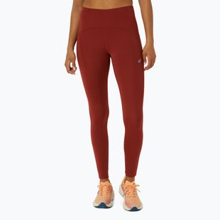 Moteriškos bėgimo tamprės ASICS Road High Waist deep red