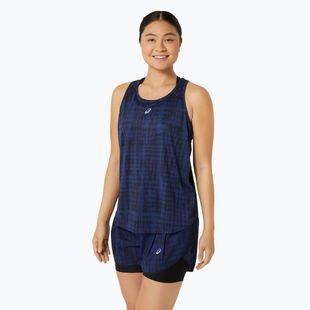Moteriškas bėgimo tank topas ASICS Road All Over Print Tank midnight