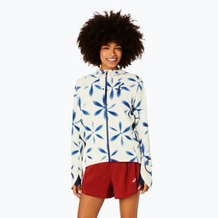 Moteriška bėgimo striukė ASICS Metarun Shibori Waterproof birch / blue expanse