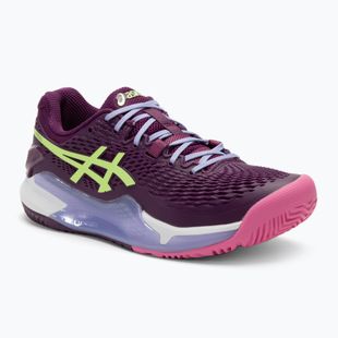 Moteriški padelio batai ASICS Gel-Resolution 9 deep mauve/lime green