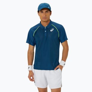 Vyriški polo teniso marškinėliai ASICS Match Actibreeze Polo mako blue