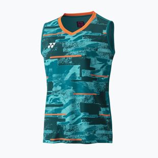 Moteriški teniso marškinėliai YONEX 0035 Club Sleeveless W blue/green