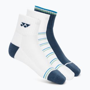 Kojinės YONEX 19236 Quarter 3 poros navy/white/green