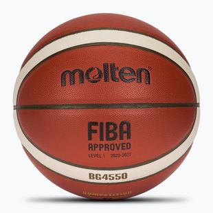 Krepšinio kamuolys Molten B7G4550 FIBA brown dydis 7
