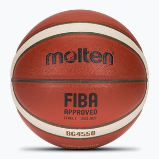 Krepšinio kamuolys Molten B6G4550 FIBA brown dydis 6