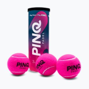 Padelio kamuoliai PINQ Padel 3B 3 pcs. pink