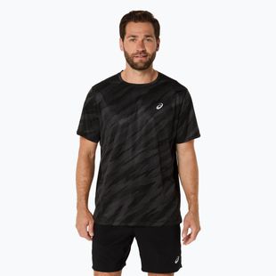 Vyriški bėgimo marškinėliai ASICS Core All Over Print SS Top performance black