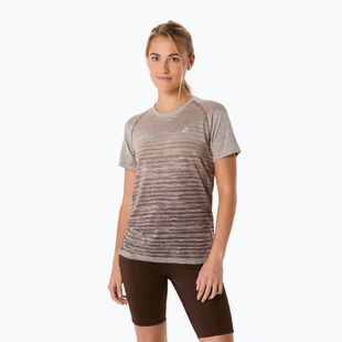 Moteriški bėgimo marškinėliai ASICS Seamless taupe grey/coffee