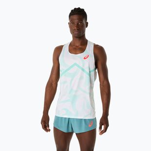 Vyriški bėgimo marškinėliai ASICS Light Knit Singlet soothing sea