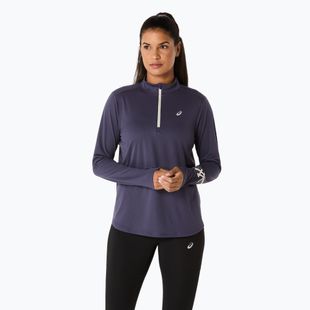 Moteriški bėgimo marškinėliai ilgomis rankovėmis ASICS Icon 1/2 Zip LS Top indigo fog