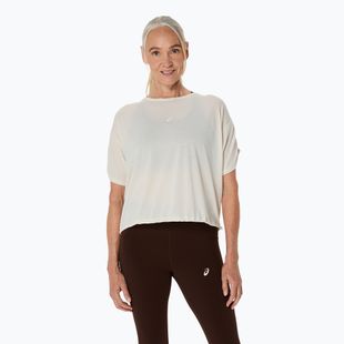 Moteriški begimo marškinėliai ASICS Nagino Run Adjustable Top birch heather