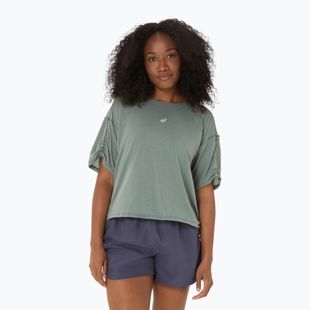 Moteriški bėgimo marškinėliai ASICS Nagino Run Adjustable Top monument blue