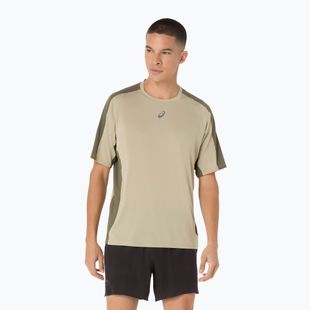 Vyriški bėgimo marškinėliai ASICS Fujitrail Elite Top khaki/mantle green