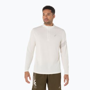 Vyriški bėgimo marškinėliai ilgomis rankovėmis ASICS Icon LS 1/2 Zip cream