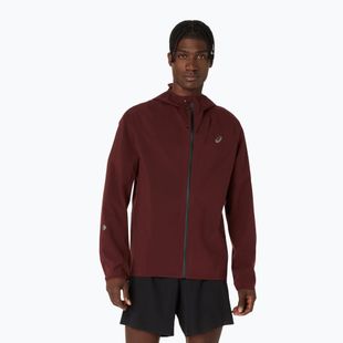 Vyriška bėgimo striukė ASICS Metarun Waterproof dark red planet