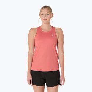 Moteriški bėgimo marškinėliai Asics Core Tank dark pink clay