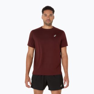 Vyriški bėgimo marškinėliai ASICS Core dark red planet