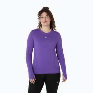 Moteriški bėgimo marškinėliai ilgomis rankovėmis ASICS Road Seamless LS edo purple
