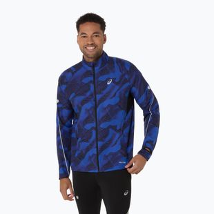 Vyriška bėgimo striukė ASICS Road Lite-Show Packable performance black/dark cobalt