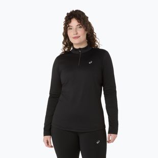 Moteriški bėgimo marškinėliai ilgomis rankovėmis ASICS Core LS Half Zip Winter performance black