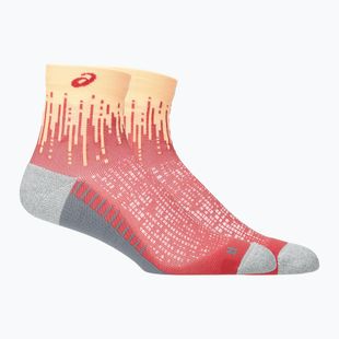 Kojinės ASICS Performance Run Quarter bright orange/black