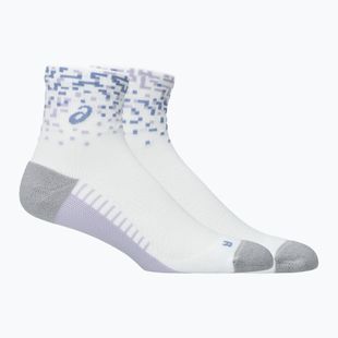 Kojinės ASICS Performance Run Quarter brilliant white/lilac hint/bluebell