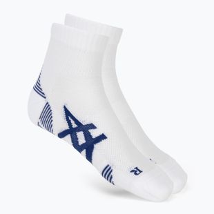 Kojinės ASICS Cushioned Quarter 2 poros Brilliant White/ASICS Blue