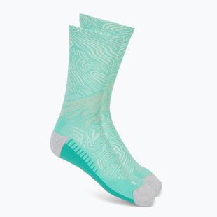 Kojinės ASICS Fujitrail Graphic Crew aurora green/light dust