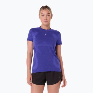 Moteriški bėgimo marškinėliai ASICS Seamless cobalt burst/eggplant
