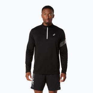 Vyriški bėgimo marškinėliai ilgomis rankovėmis Asics Icon LS 1/2 Zip performance black/cream